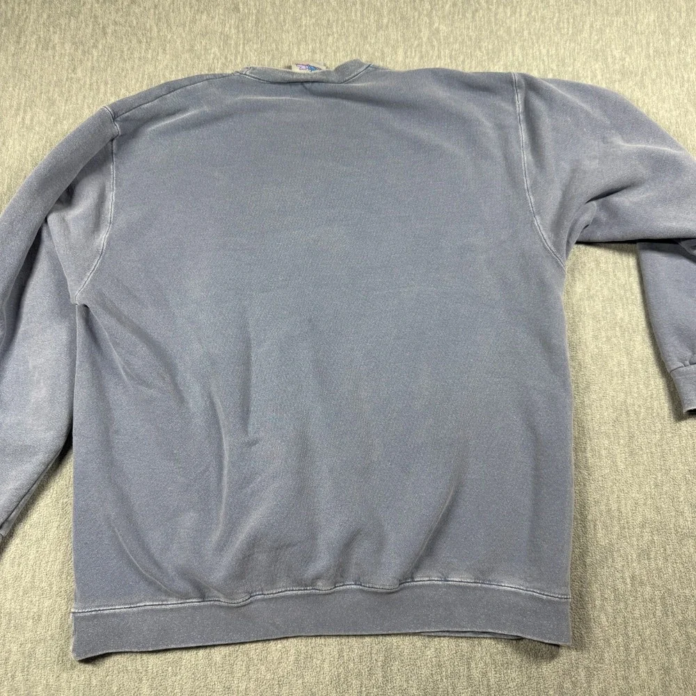 Disney Sweatshirt Men L Blue Vintage Disneyland Resort Graphic Fleece Pullover - Picture 5 of 7